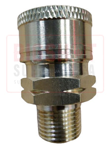 1/4" QC Coupler Brass MNPT