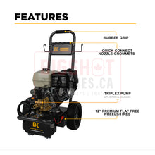 Load image into Gallery viewer, 4,200 PSI - 4.2 GPM Cold Water Gas Pressure Washer with Honda GX390 Engine and Comet Triplex Pump
