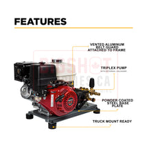 Load image into Gallery viewer, 4,200 PSI - 4.2 GPM Cold Water Gas Pressure Washer with Honda GX390 Engine and General Triplex Pump
