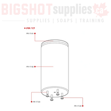 Load image into Gallery viewer, FR17 FLOW RED DI TANK HOUSING STAINLESS SLEEVE SET
