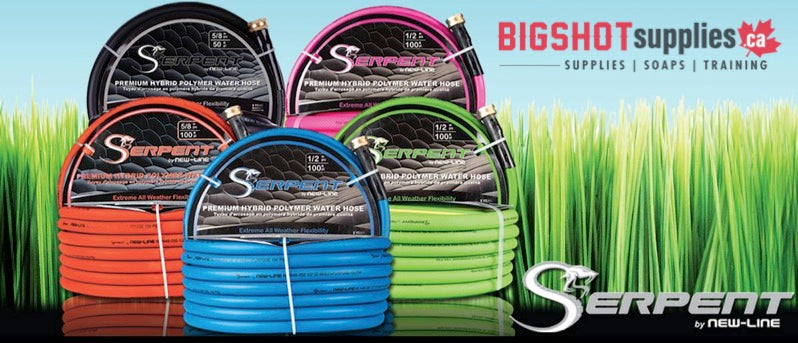 Serpent Garden Hose 150 PSI - Male & Female Garden Hose Thread – Big Shot  Supplies